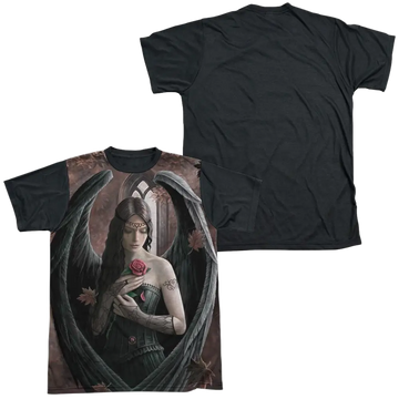 Anne Stokes Angel Rose - Men's Black Back T-Shirt Anne Stokes