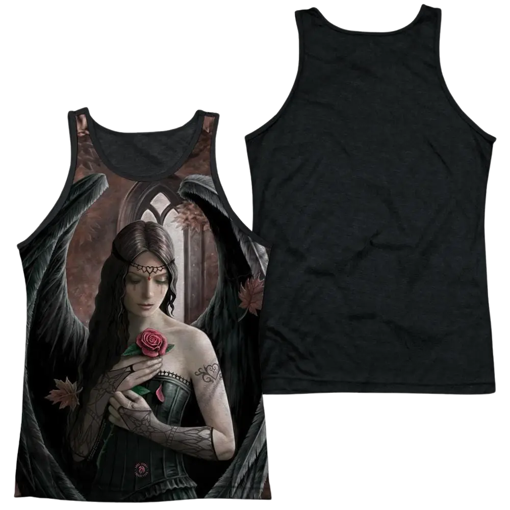 Anne Stokes Angel Rose Men's Black Back Tank Anne Stokes