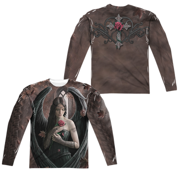 Anne Stokes Angel Rose T-Shirt men's all-over print long sleeve