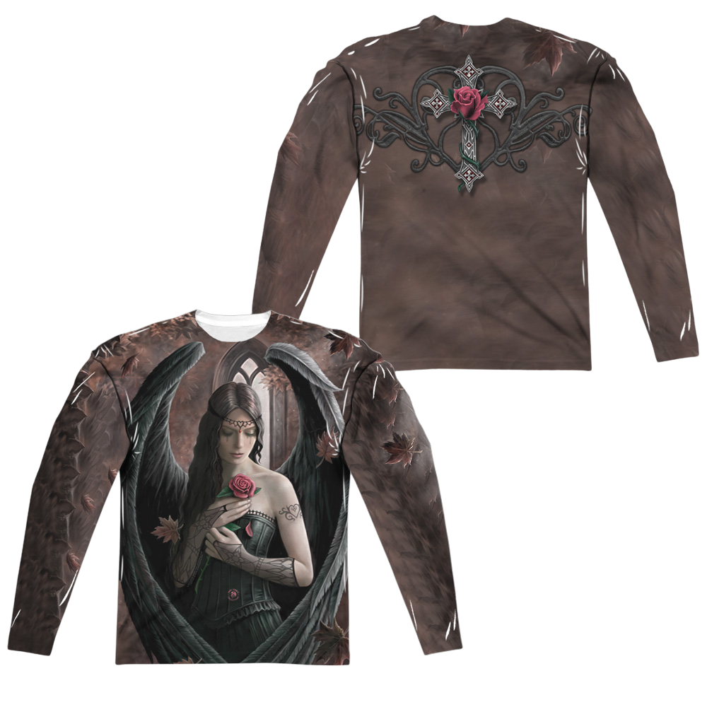 Anne Stokes Angel Rose - Men's All-Over Print Long Sleeve T-Shirt Men's All-Over Print Long Sleeve Anne Stokes