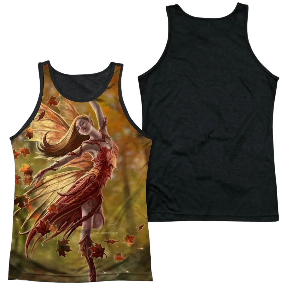 Anne Stokes Autumn Fairy Men's Black Back Tank Anne Stokes