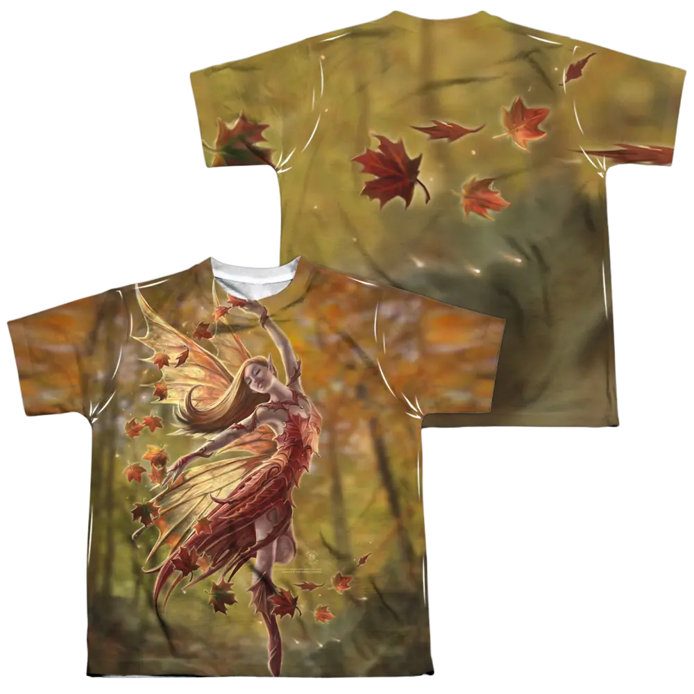 Anne Stokes Autumn Fairy - Youth All-Over Print T-Shirt (Ages 8-12) Anne Stokes