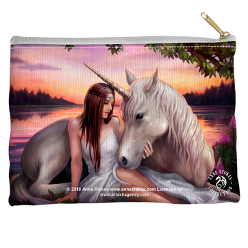 Anne Stokes Collection Pure Heart - Straight Bottom Accessory Pouch Straight Bottom Accessory Pouches Anne Stokes