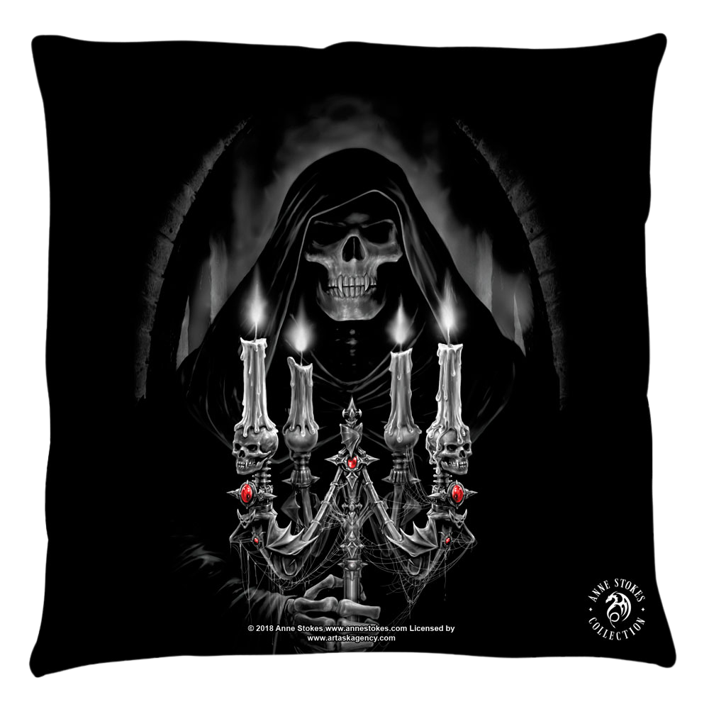 Anne Stokes Collection Candelabra - Throw Pillows Throw Pillows Anne Stokes