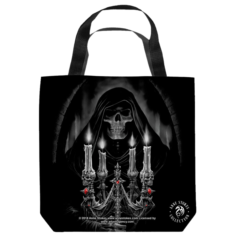 Anne Stokes Collection Candelabra - Tote Bag Tote Bags Anne Stokes