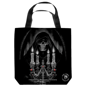 Anne Stokes Collection Candelabra - Tote Bag Tote Bags Anne Stokes