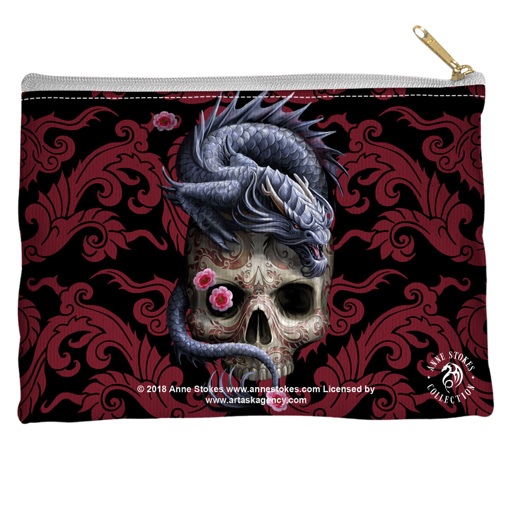 Anne Stokes Collection Oriental Dragon - Straight Bottom Accessory Pouch Straight Bottom Accessory Pouches Anne Stokes