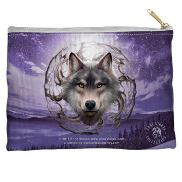 Anne Stokes Collection Night Forest - Straight Bottom Accessory Pouch Straight Bottom Accessory Pouches Anne Stokes
