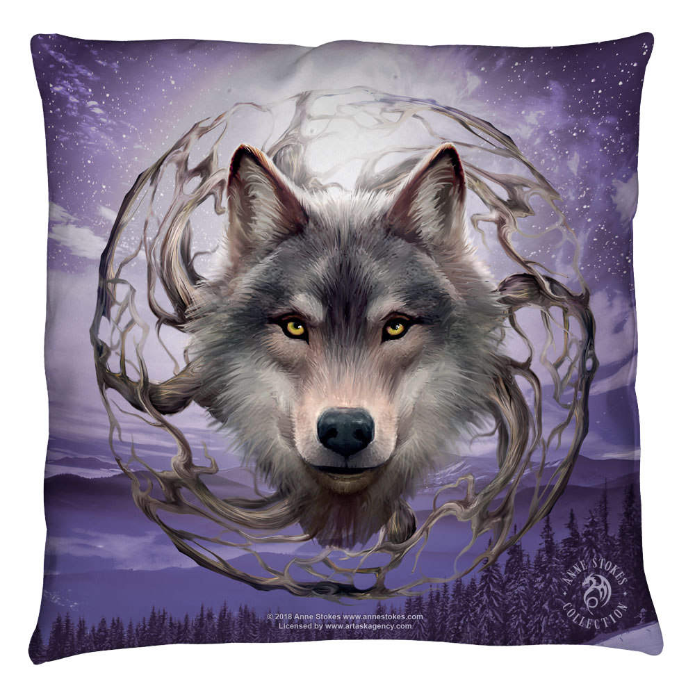 Anne Stokes Collection Night Forest - Throw Pillows Throw Pillows Anne Stokes