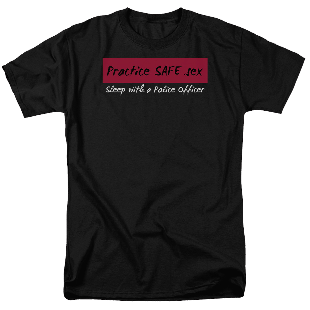 Practice Safe Sex Adult Regular Fit T-Shirt Men's Regular Fit T-Shirt Dirty Humor