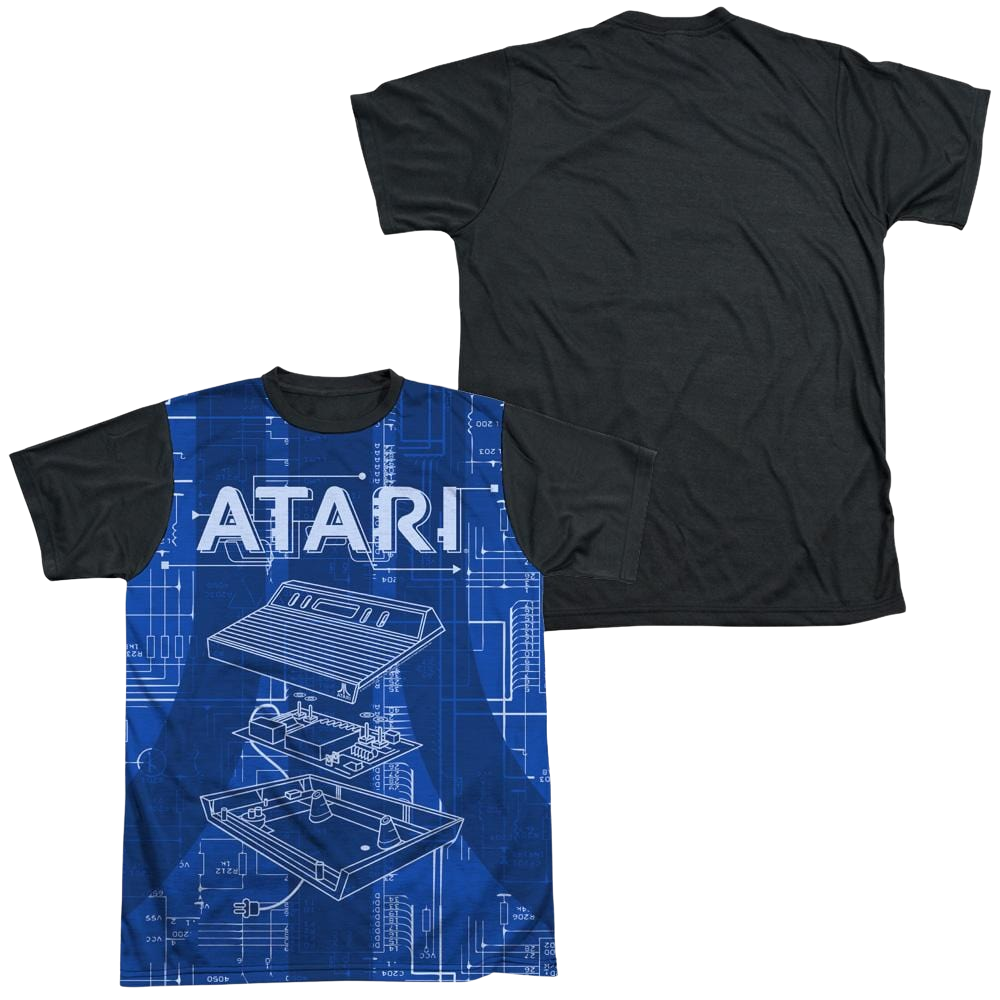 Atari Inside Out - Men's Black Back T-Shirt Men's Black Back T-Shirt Atari