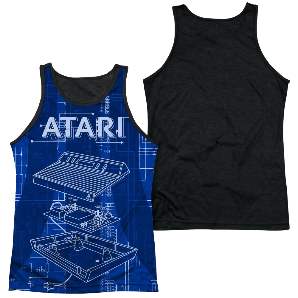 Atari Inside Out Men's Black Back Tank Men's Black Back Tank Atari