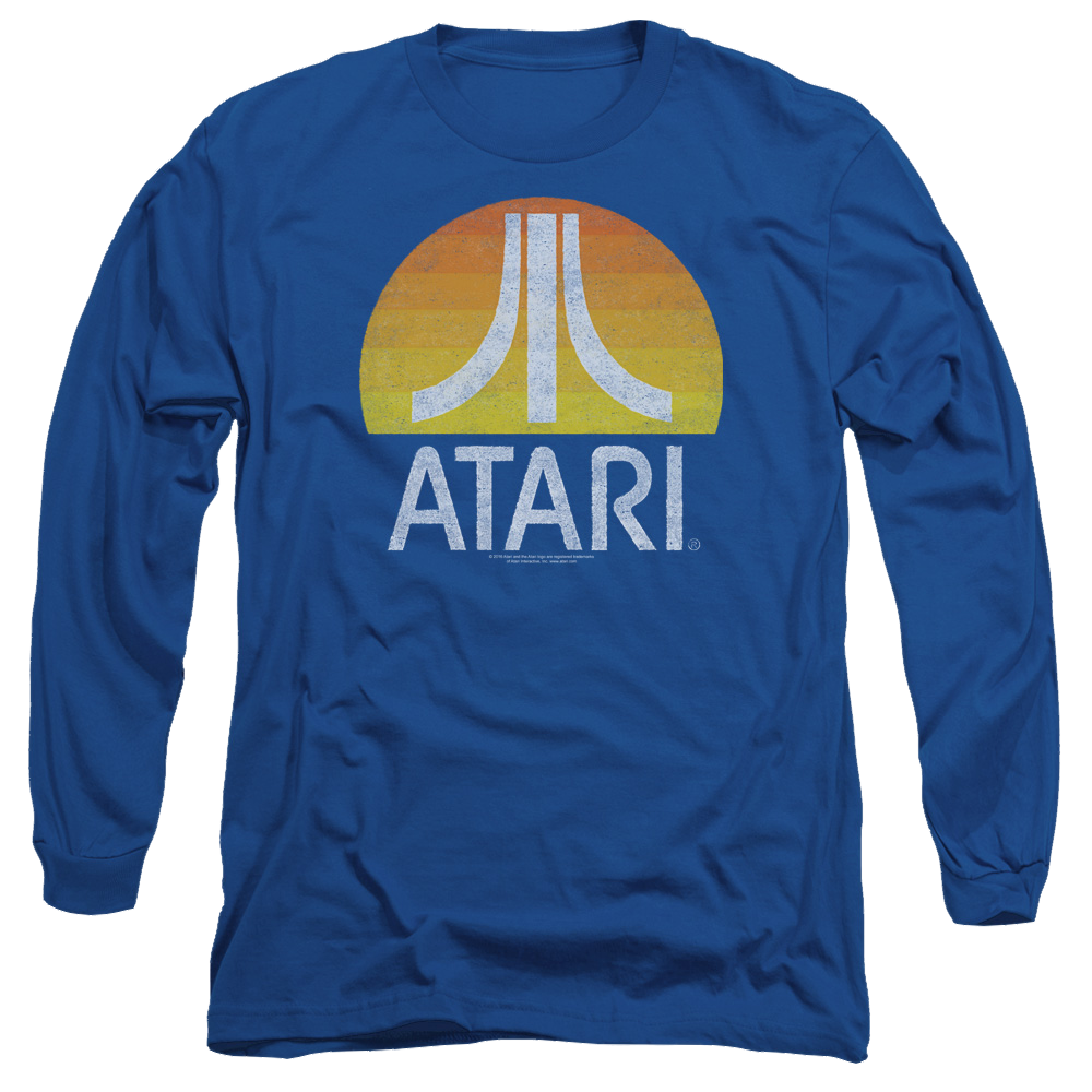 Atari Sunrise Eroded - Men's Long Sleeve T-Shirt Men's Long Sleeve T-Shirt Atari