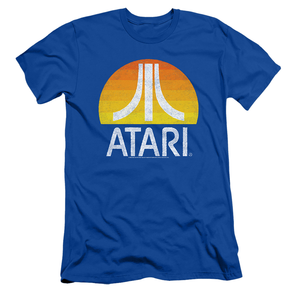 Atari Sunrise Eroded - Men's Slim Fit T-Shirt Men's Slim Fit T-Shirt Atari