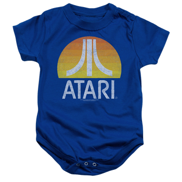 Royal baby bodysuit with Atari Sunrise Eroded graphic