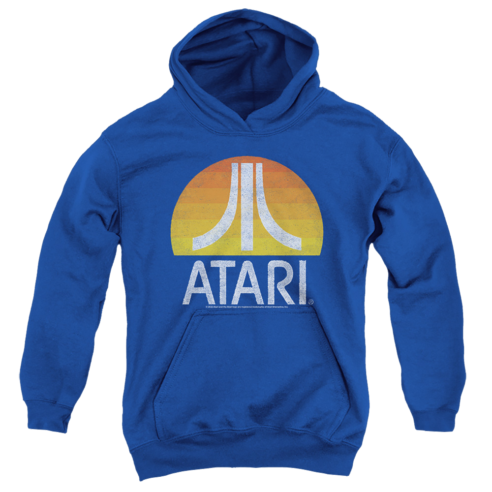 Atari Sunrise Eroded Youth Pull-Over Hoodie Youth Hoodie (Ages 8-12) Atari