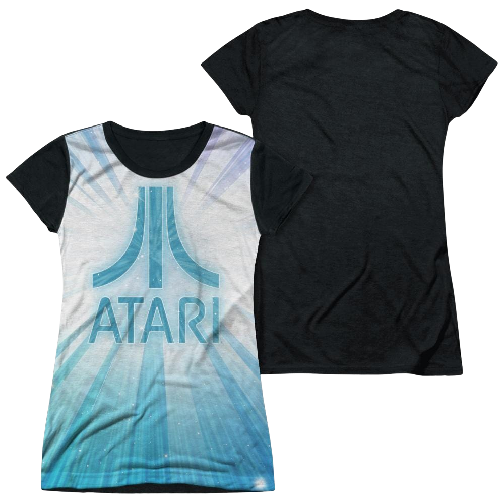 Atari Burst Logo - Juniors Black Back T-Shirt Juniors Black Back T-Shirt Atari