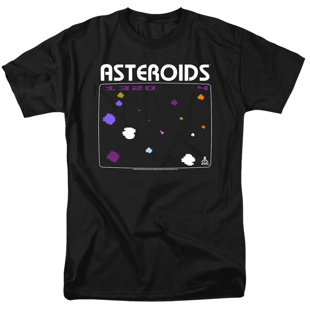Atari Asteroids Screen - Men's Regular Fit T-Shirt Men's Regular Fit T-Shirt Atari