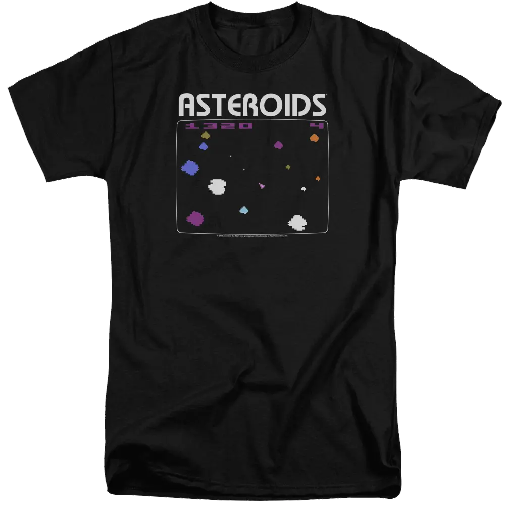 Atari Asteroids Screen - Men's Tall Fit T-Shirt Atari