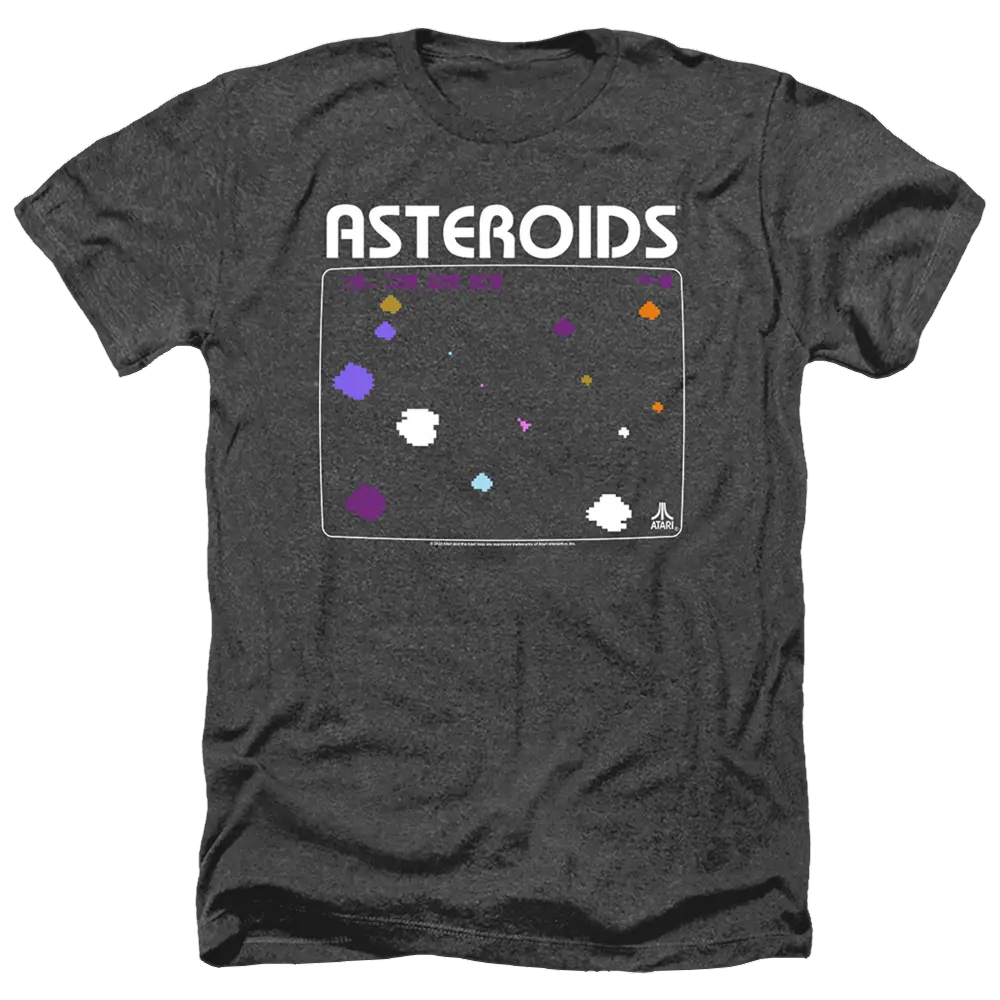 Atari Asteroids Screen - Men's Heather T-Shirt Atari