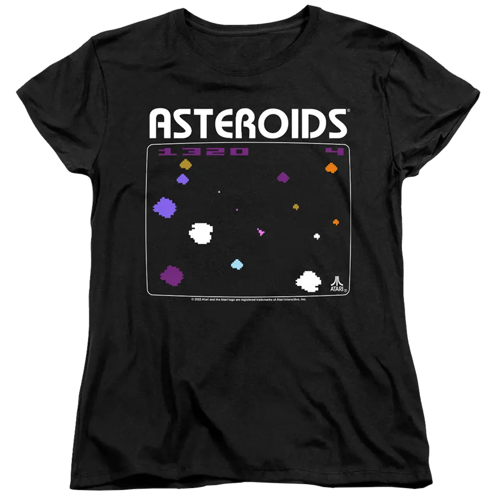 Atari Asteroids Screen - Women's T-Shirt Atari