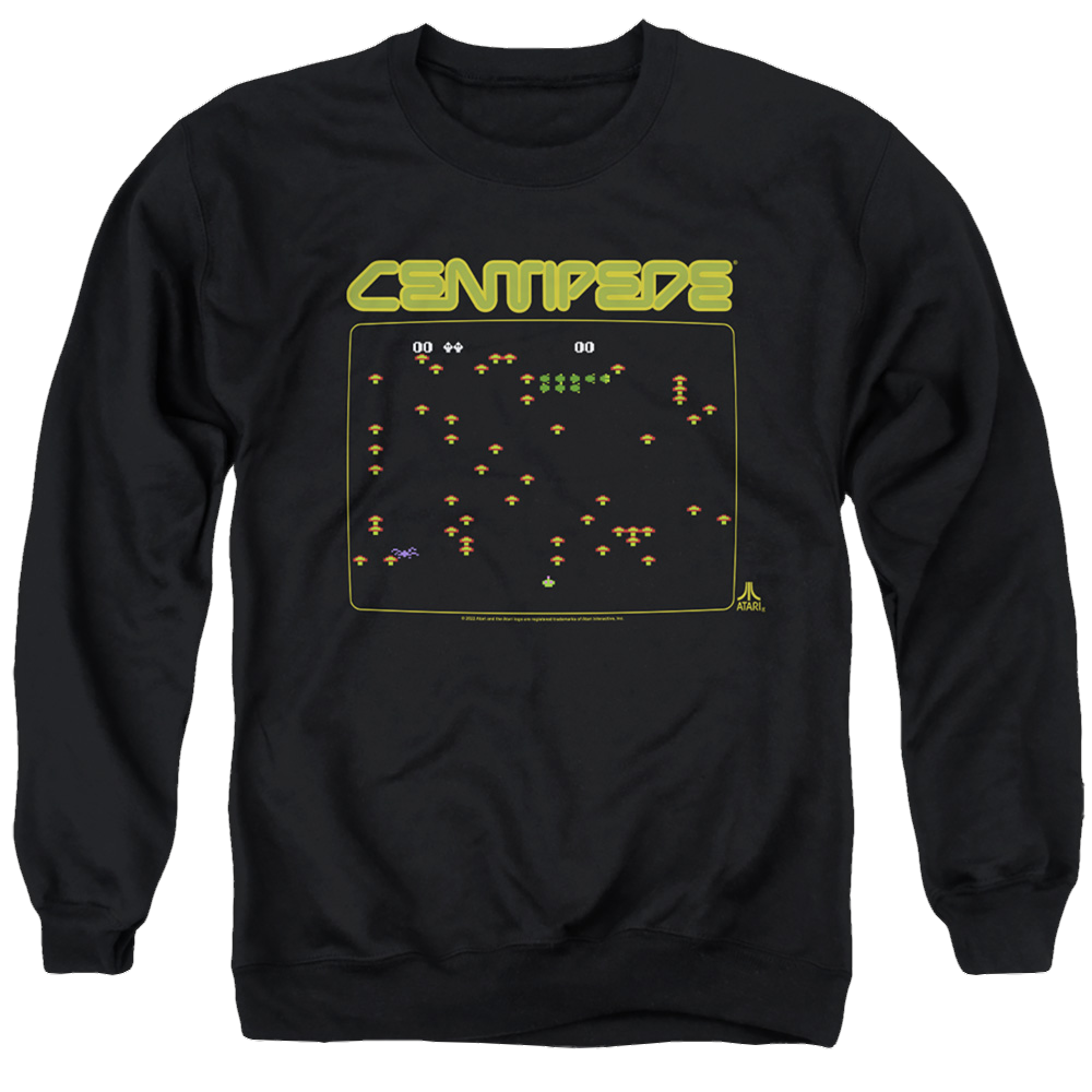 Atari Centipede Screen - Men's Crewneck Sweatshirt Men's Crewneck Sweatshirt Atari