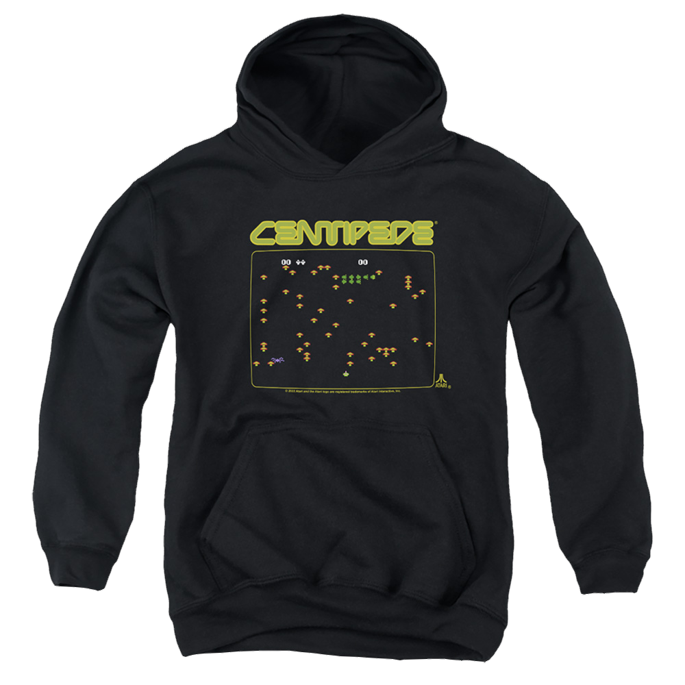 Atari Centipede Screen Youth Pull-Over Hoodie Youth Hoodie (Ages 8-12) Atari