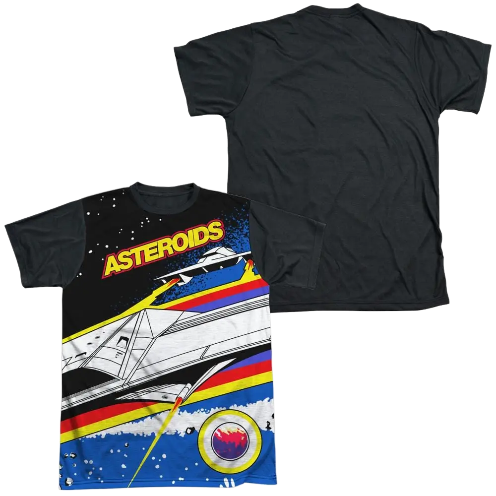 Atari Asteroids Arcade - Men's Black Back T-Shirt Atari