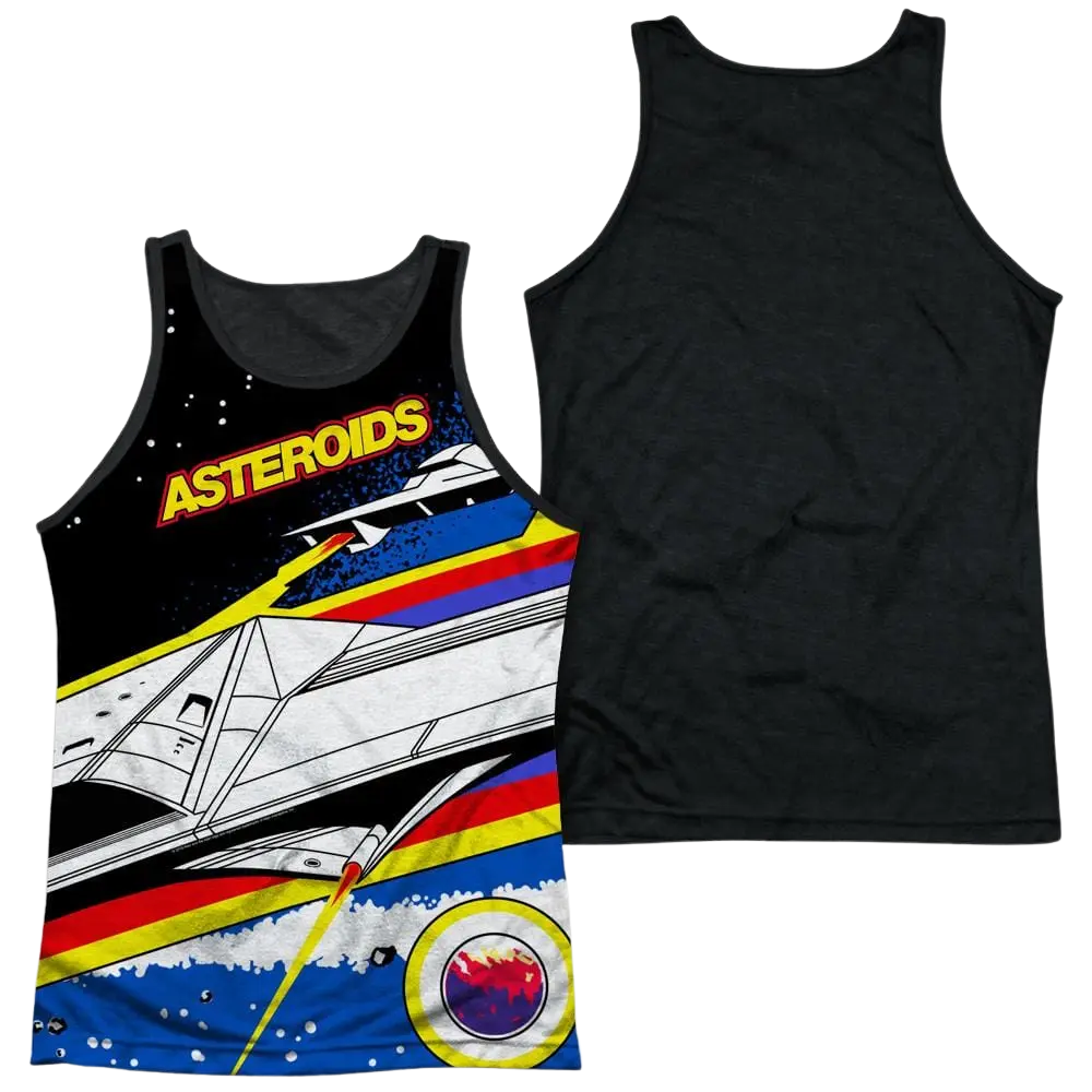Atari Asteroids Arcade Men's Black Back Tank Atari