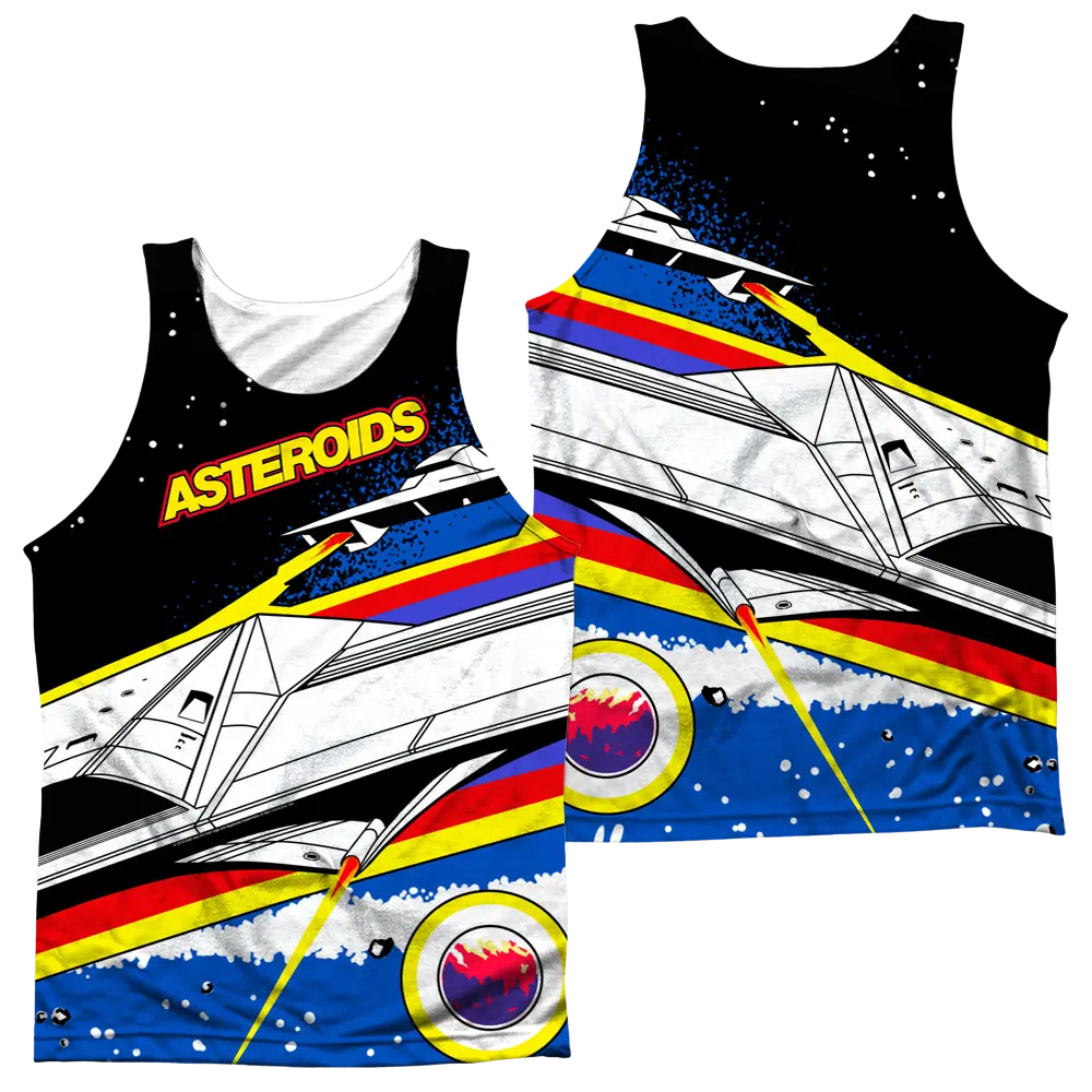 Atari Asteroids Arcade Men's All Over Print Tank Atari