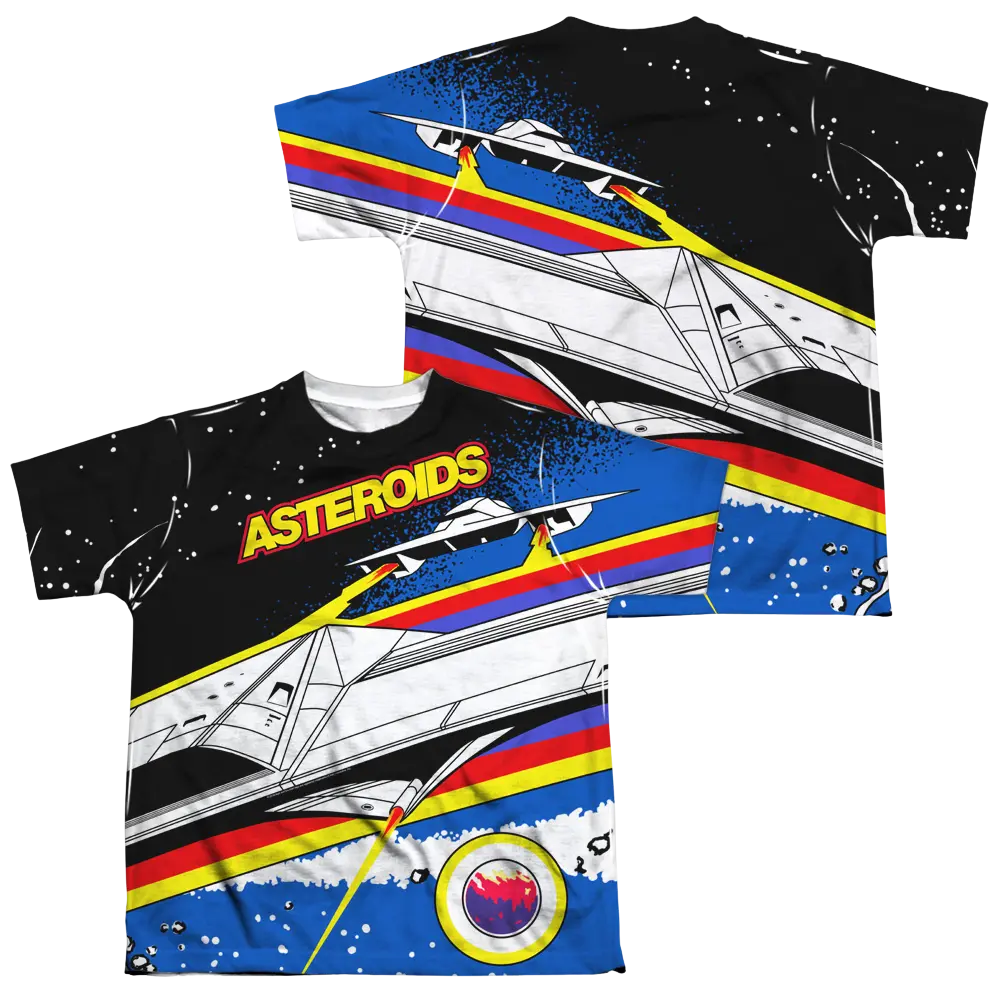 Atari Asteroids Arcade - Youth All-Over Print T-Shirt (Ages 8-12) Atari