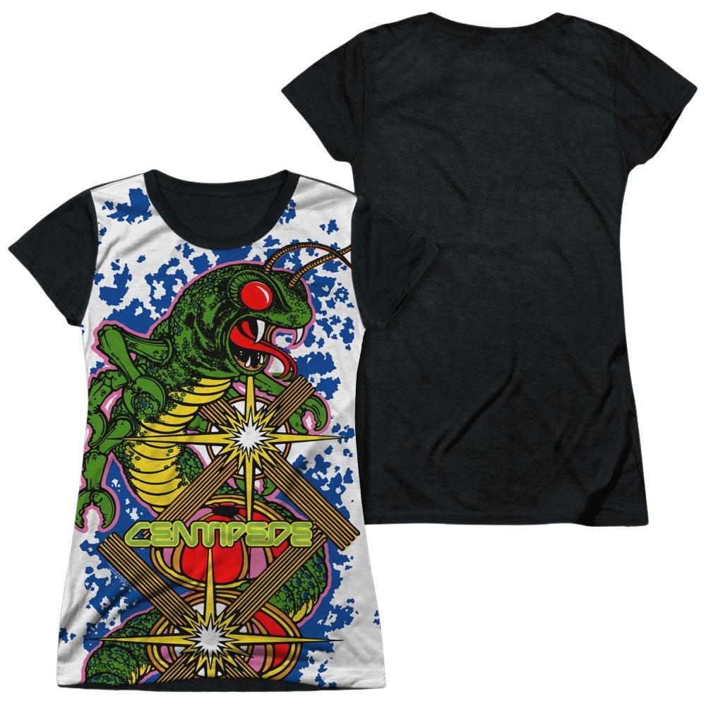 Atari Insect Attack - Juniors Black Back T-Shirt Juniors Black Back T-Shirt Atari