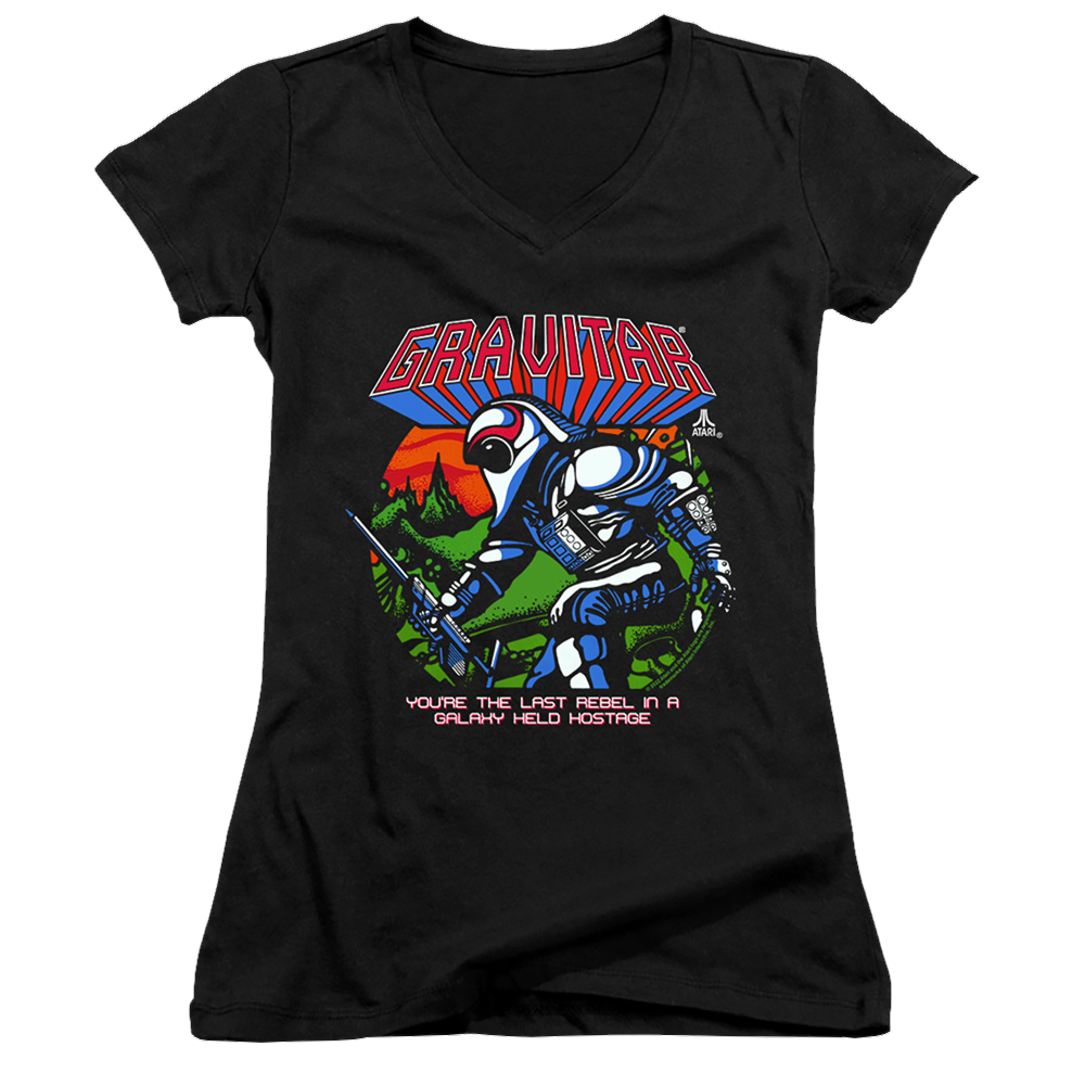 Atari Last Rebel - Juniors V-Neck T-Shirt Juniors V-Neck T-Shirt Atari