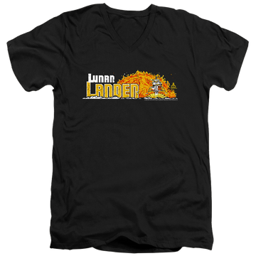 Atari Lunar Marquee - Men's V-Neck T-Shirt Men's V-Neck T-Shirt Atari