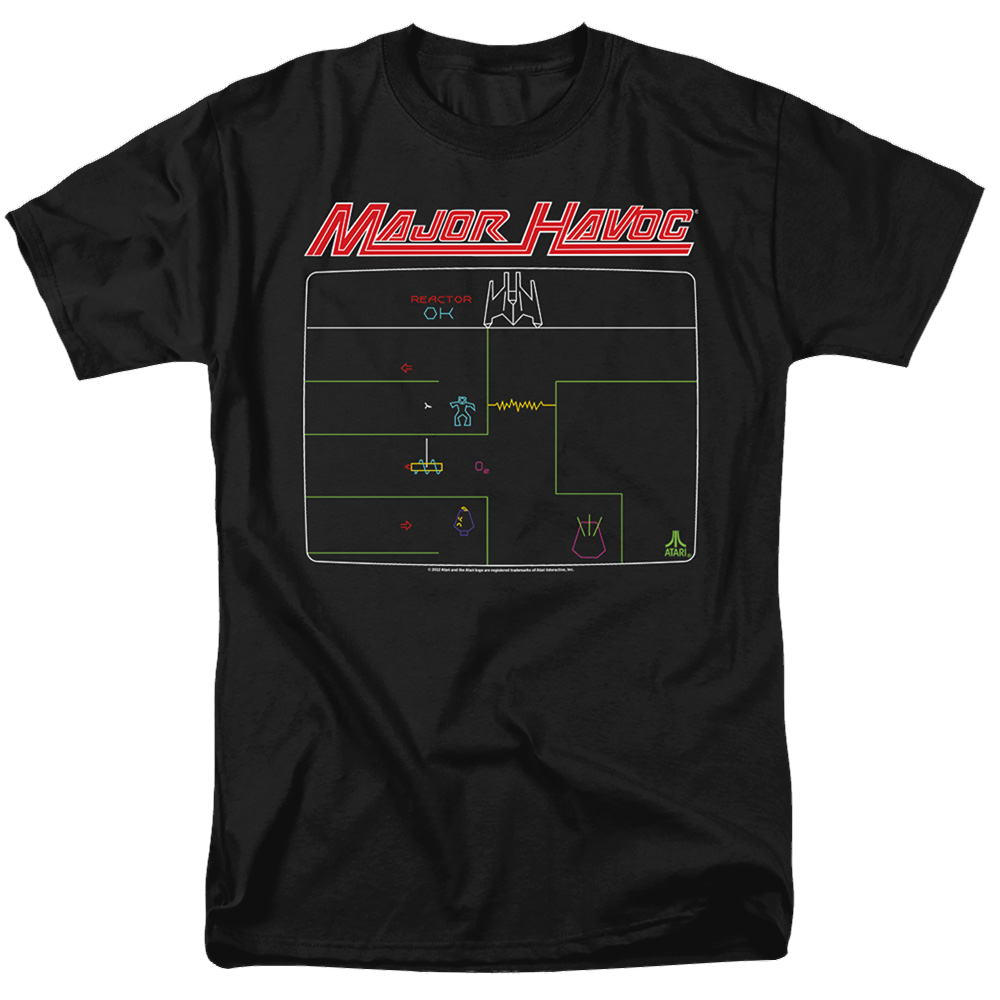 Atari Major Havoc Screen - Men's Regular Fit T-Shirt Men's Regular Fit T-Shirt Atari
