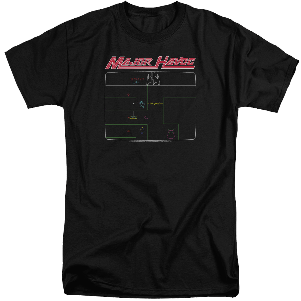 Atari Major Havoc Screen - Men's Tall Fit T-Shirt Men's Tall Fit T-Shirt Atari