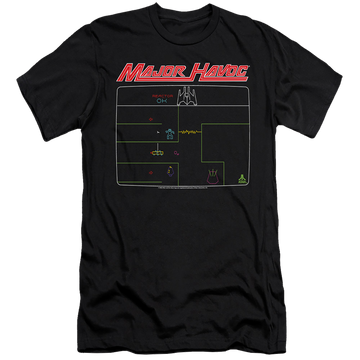 Atari Major Havoc Screen - Men's Premium Slim Fit T-Shirt Men's Premium Slim Fit T-Shirt Atari
