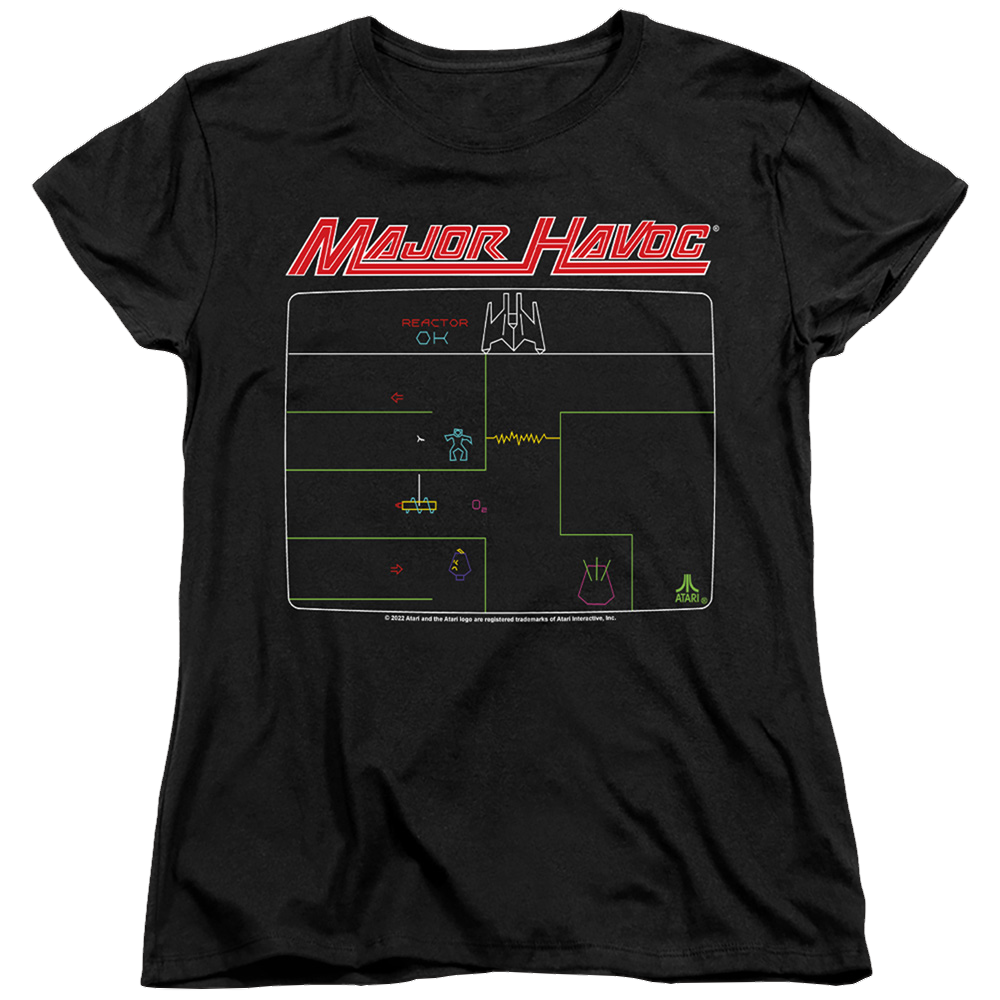 Atari Major Havoc Screen - Women's T-Shirt Women's T-Shirt Atari