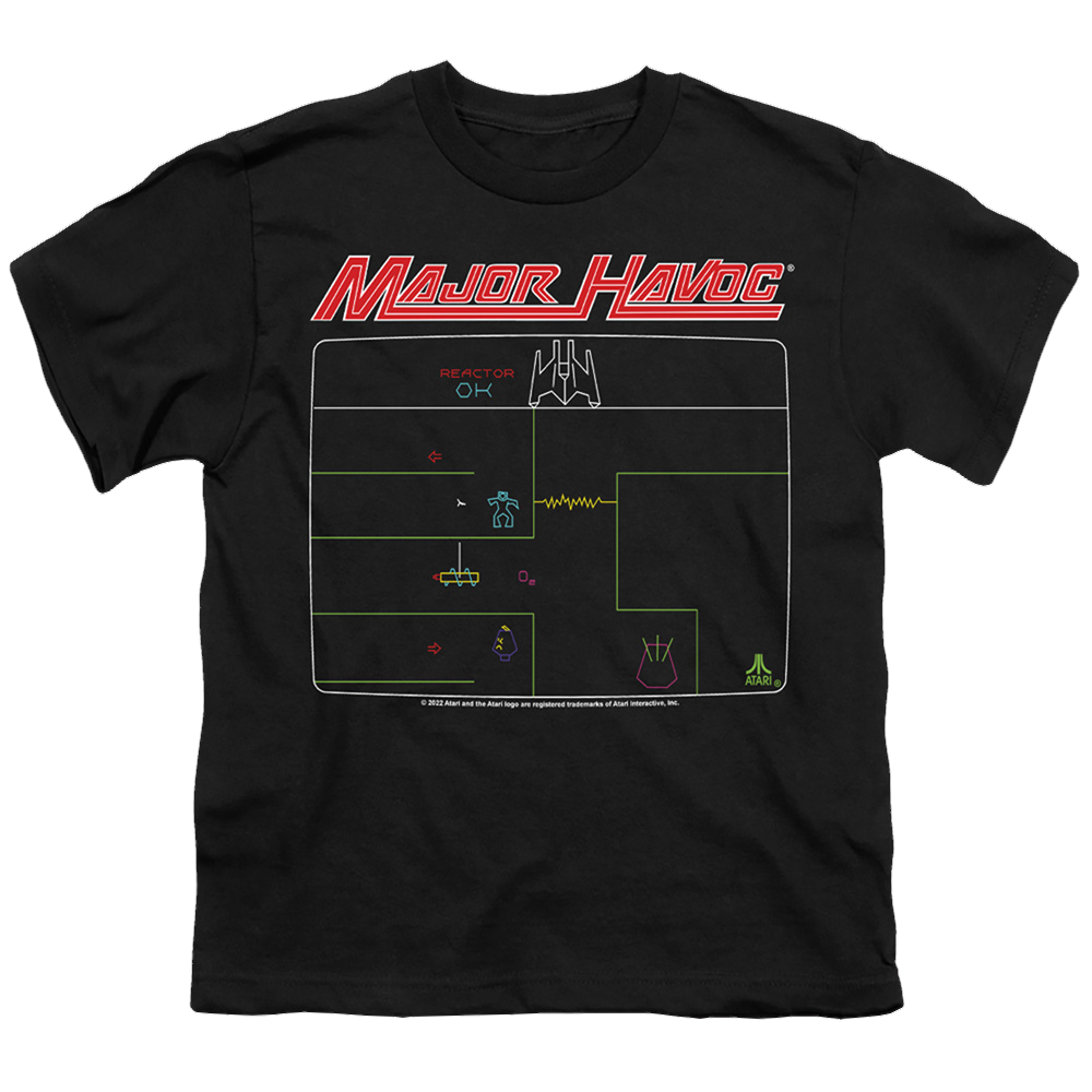 Atari Major Havok Screen - Youth T-Shirt Youth T-Shirt (Ages 8-12) Atari
