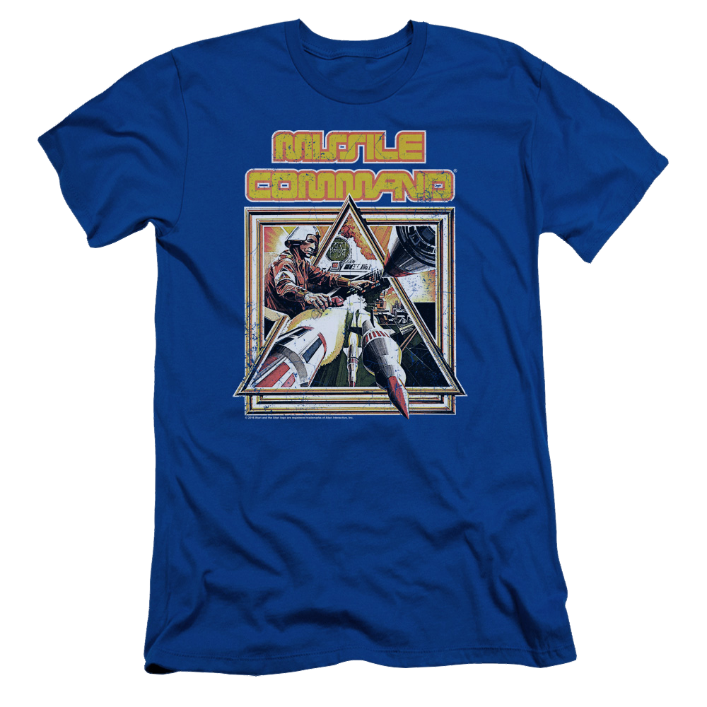 Atari Missle Commander - Men's Slim Fit T-Shirt Men's Slim Fit T-Shirt Atari