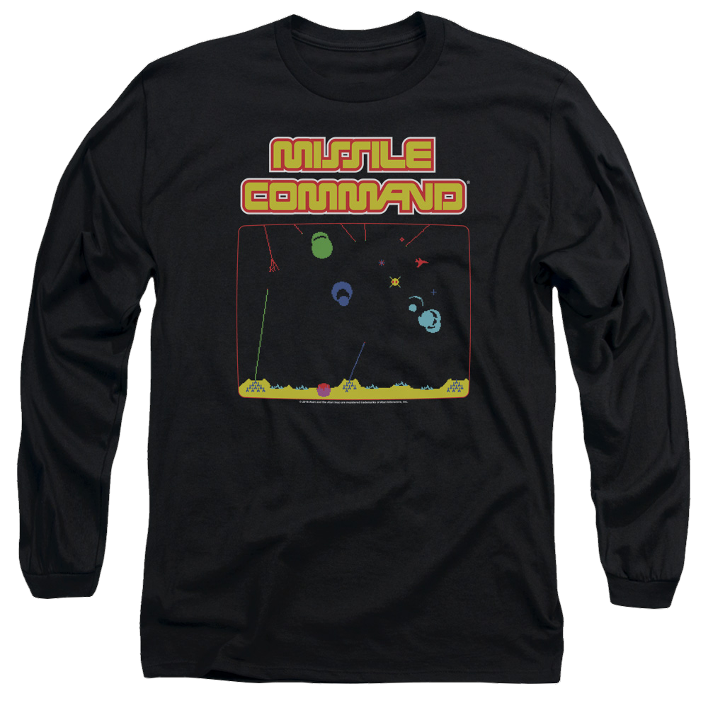 Atari Missle Screen - Men's Long Sleeve T-Shirt Men's Long Sleeve T-Shirt Atari