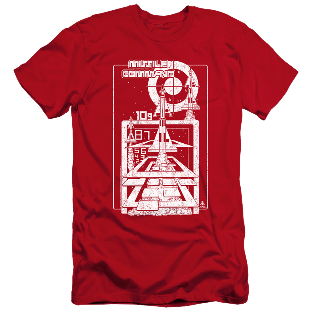 Atari Lift Off - Men's Premium Slim Fit T-Shirt Men's Premium Slim Fit T-Shirt Atari