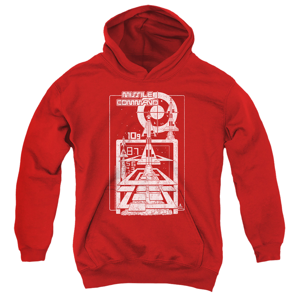 Atari Lift Off Youth Pull-Over Hoodie Youth Hoodie (Ages 8-12) Atari
