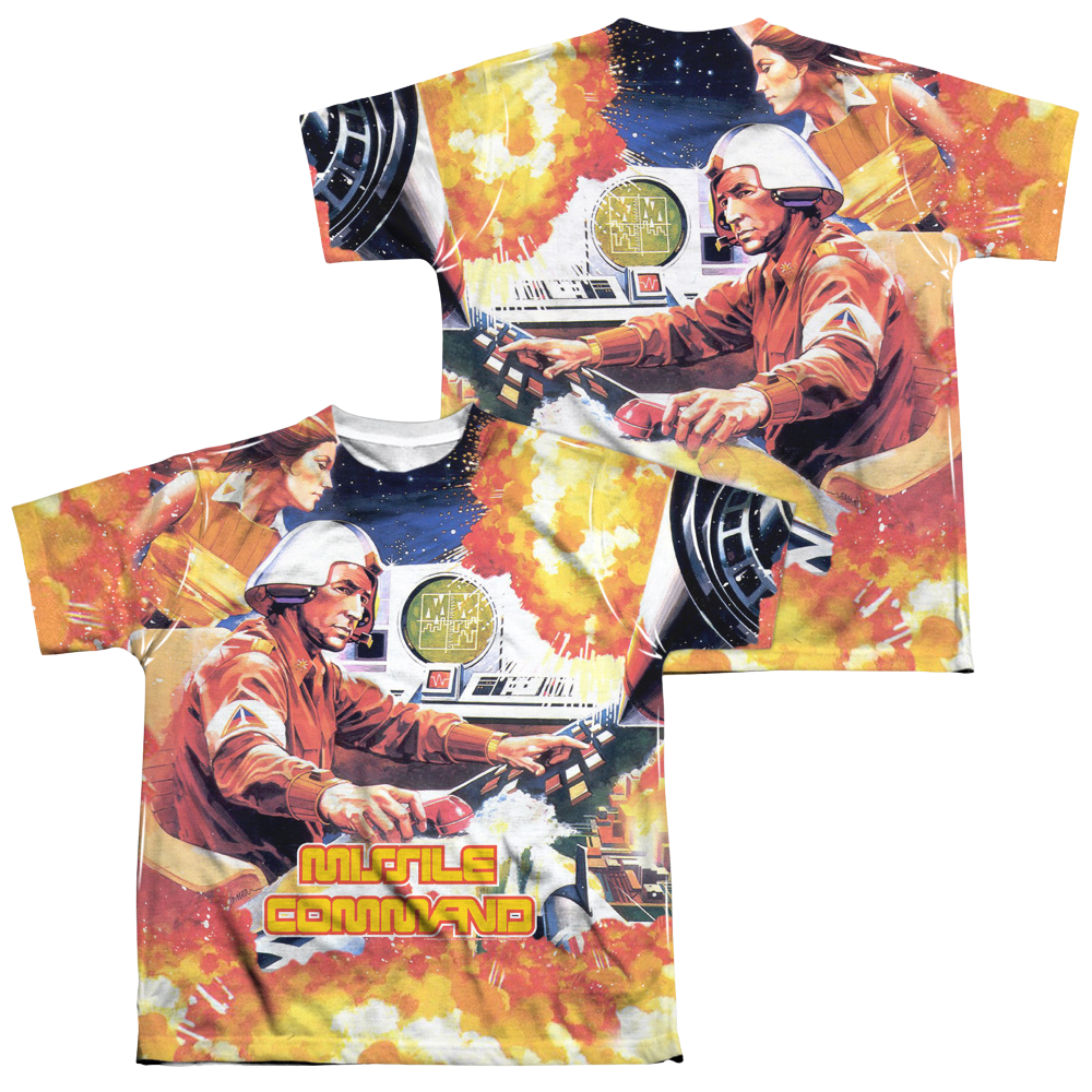 Atari Missle Commander - Youth All-Over Print T-Shirt (Ages 8-12) Youth All-Over Print T-Shirt (Ages 8-12) Atari