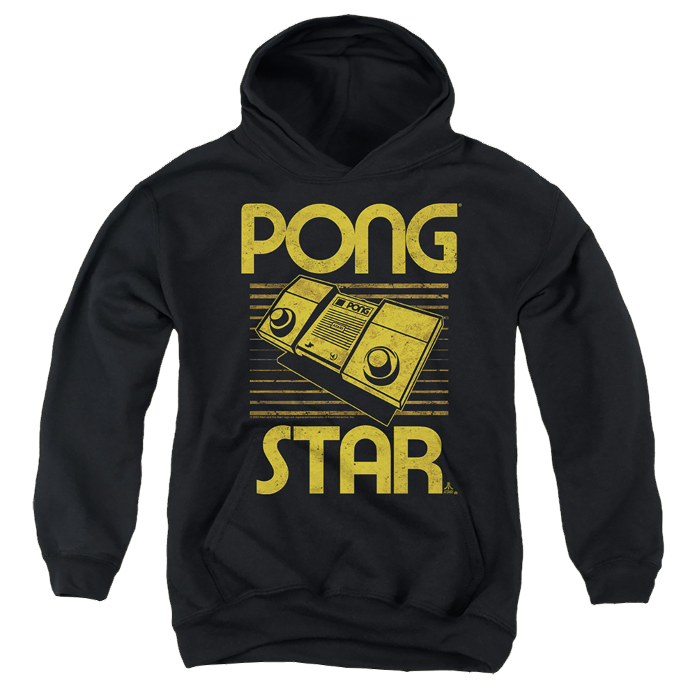 Atari Star Youth Pull-Over Hoodie Youth Hoodie (Ages 8-12) Atari