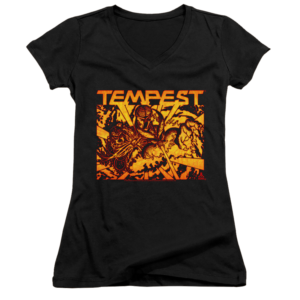 Atari Demon Reach - Juniors V-Neck T-Shirt Juniors V-Neck T-Shirt Atari