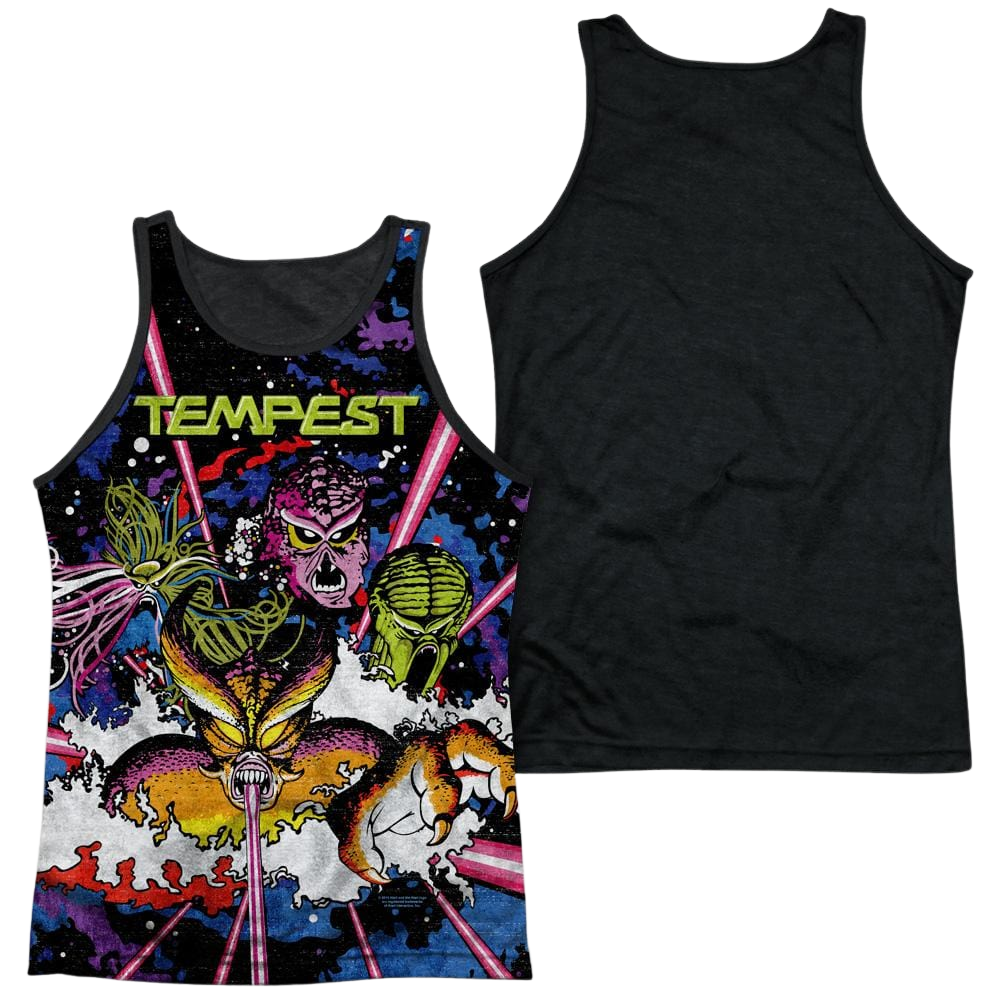 Atari Key Art Men's Black Back Tank Men's Black Back Tank Atari