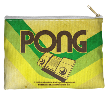 Atari Pong Lines - Straight Bottom Accessory Pouch Straight Bottom Accessory Pouches Atari