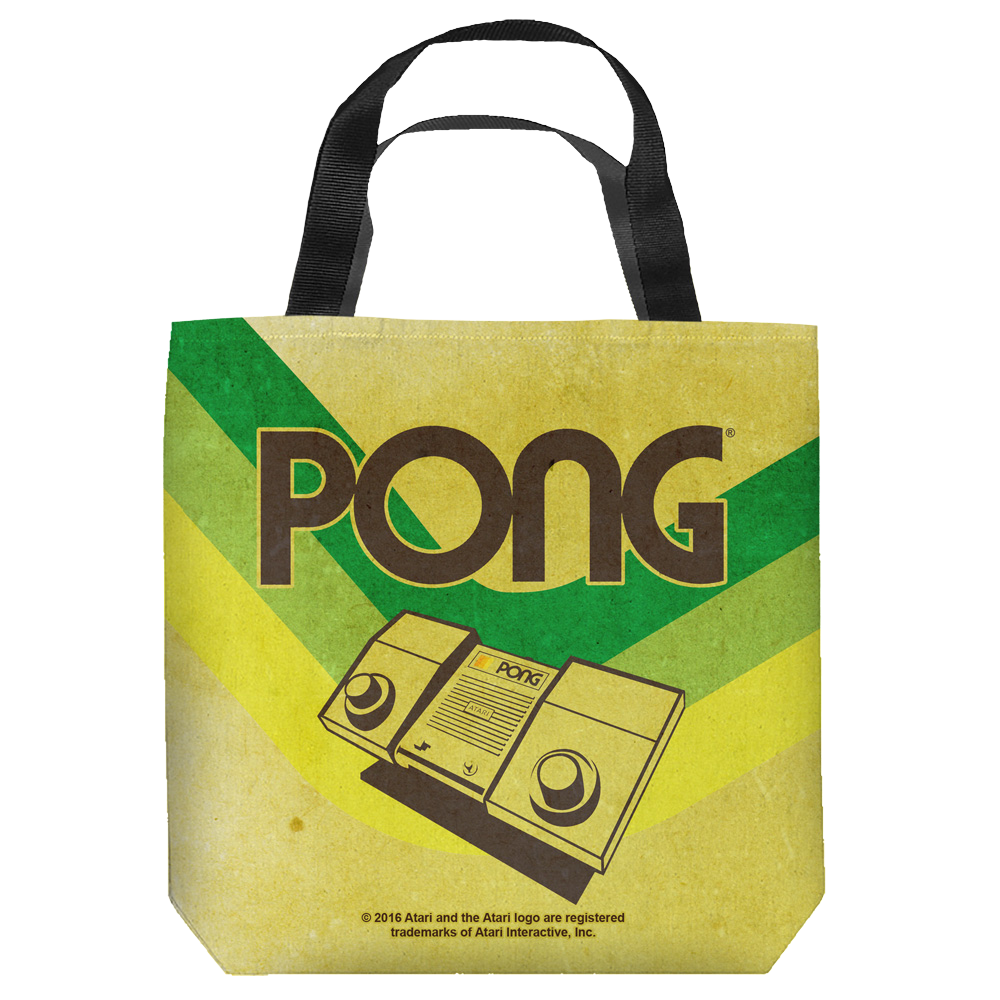Atari Pong Lines - Tote Bag Tote Bags Atari