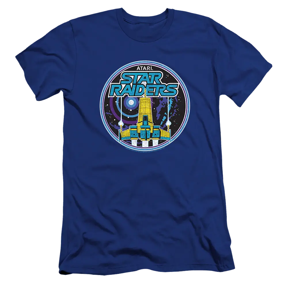 Atari Badge Premium Adult Slim Fit Short Sleeve T-Shirt Atari